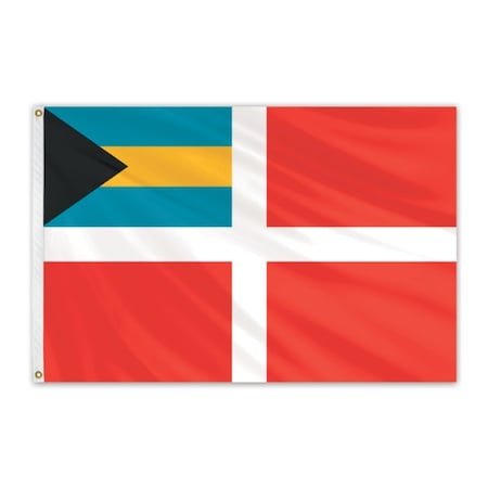 Global Flags Unlimited Bahamas Merchant Nylon Flag 12"x18" 203984